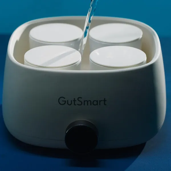 User interacting with GutSmart mobile app